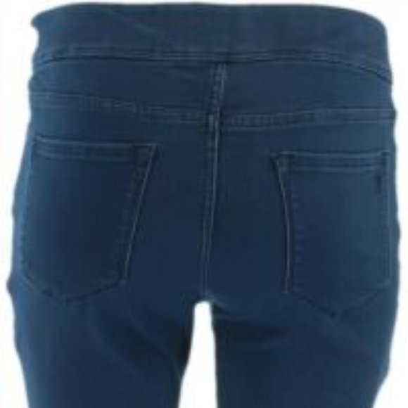 NWT MARTHA STEWART ZIP ANKLE JEANS DARK INDIGO 10P (PETITE) - Picture 4 of 12